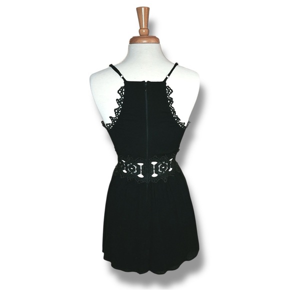 Lulu's Chic Black Lace Mini Dress - Picture 4 of 6